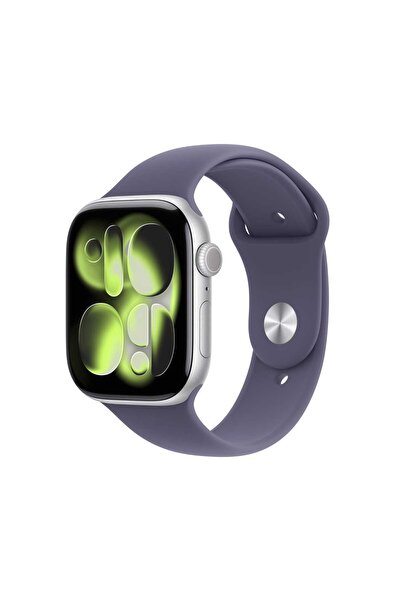 Apple Watch Series 11 GPS Smartwatch, 46 mm Silver Aluminium Case with Purple...