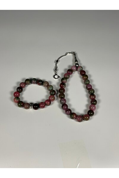 Zey-Al Σετ Ροζάριο και Βραχιόλι από Φυσική Πέτρα |   Σετ δώρου