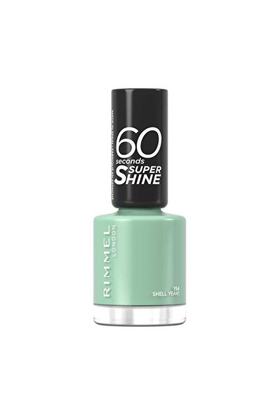RIMMEL LONDON 60 Seconds Nail Polish Lacquer, 154 Shell Yeah!!