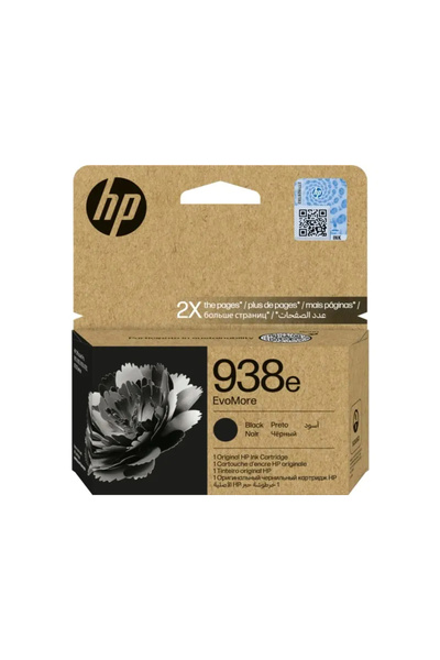 HP خرطوشة حبر أصلية سوداء 938e EvoMore