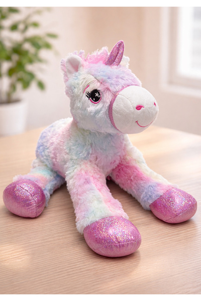 Laynear Pastel Renkli Unicorn Peluş Oyuncak Yumuşacık Sevimli Hediye Unicorn ...