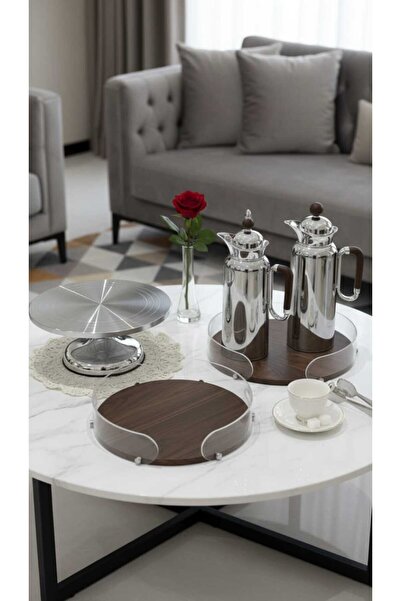 Generic Elegant Hospitality Set Includes Tea and Coffee Tray Set + Cake Stand...