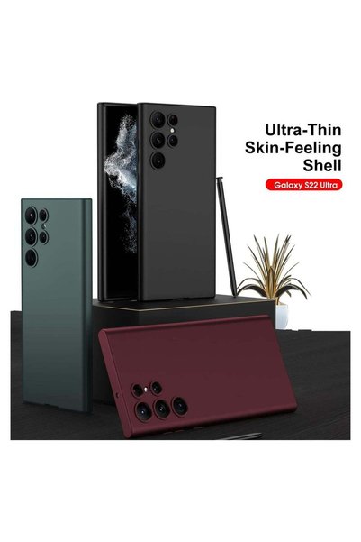 Shopi ELTERAZONE Compatible S22 Ultra Case, Skin Touch Silicone Gel Rubber, Soft, Sleek Protection,Slim Fi