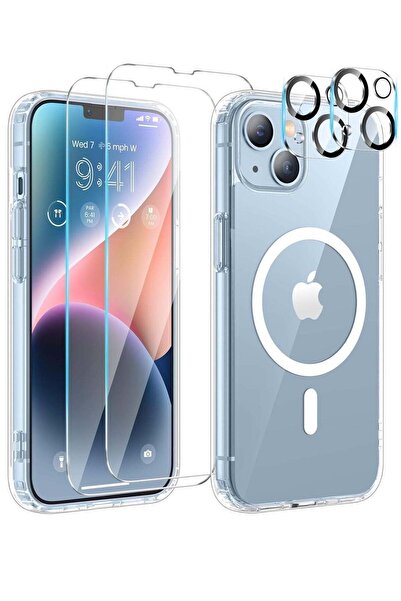 Shopi [سوبر 5 في 1] غطاء مغناطيسي لآيفون 15 مقاس 6.1 بوصة 2023 مع حماية شاشة ...
