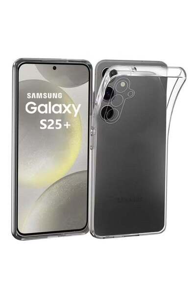 Shopi غطاء شفاف نحيف ومقاوم للصدمات لهاتف سامسونج جالاكسي S25 بلس 5G مع خلفية...