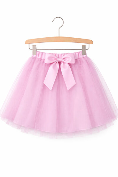 ŞAPKAKİDS ΚΟΡΙΤΣΙΣΤΙΚΗ ΦΟΥΣΤΑ ΡΟΖ ΤΟΥΤΟΥ ΤΟΥΛΙΝΗ ΜΕ ΦΙΟΝΙ ΚΑΙ ΦΟΥΤΕΡΙΣΜΕΝΗ