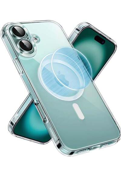 Shopi iPhone 16 Plus MagSafe Case (MagU) - Revolutionary iCrystal Tech Clear ...