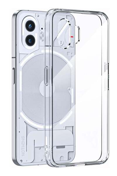 Shopi حافظة هاتف Nothing Phone 2 شفافة، خلفية صلبة من البولي كربونات + إطار ن...