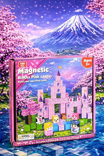 SIGMA TOY Μαγνητικά Τουβλάκια, Σετ 100 Τεμαχίων Κάστρο Πριγκίπισσας, Μαγνητικ...