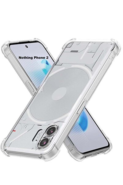 Shopi غطاء حماية شفاف لهاتف Nothing Phone 2 مع حماية للكاميرا، شفاف مع زوايا ...