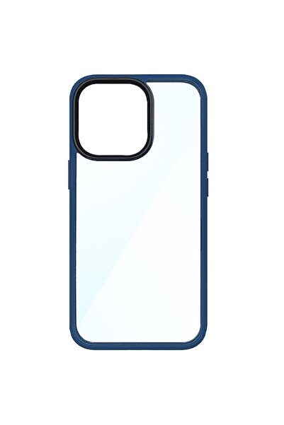 SILKASE Husa pentru Apple iPhone 13 Pro, plastic/cauciuc, transparent/albastr...