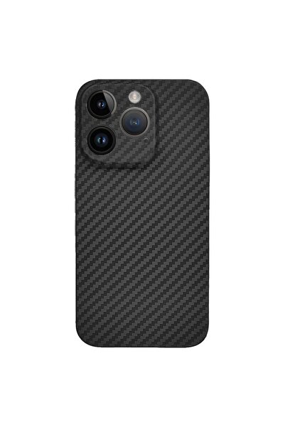 SILKASE Husa fibra carbon pentru Apple iPhone 15 Pro Max, aramid kevlar,prote...