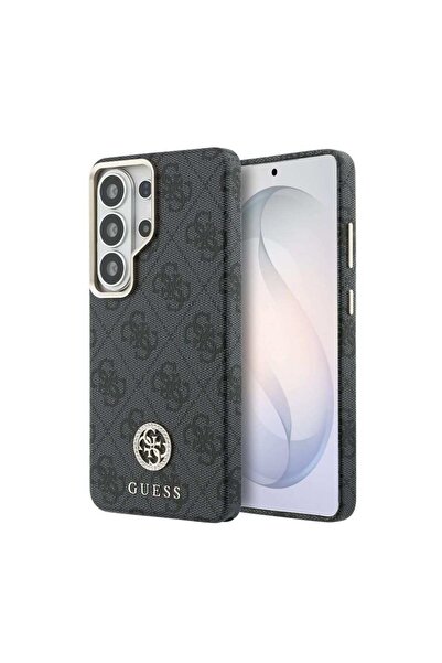 Guess Μαγνητική Δερμάτινη Θήκη 4G με Λογότυπο Στρας και Χρυσό Πλαίσιο για Sam...