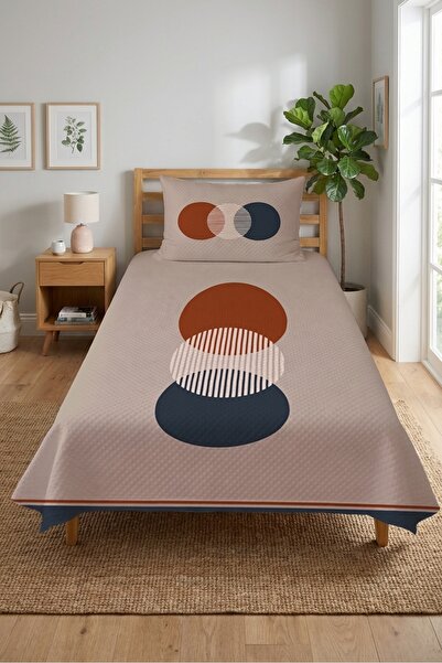 Evmila Σετ πικέ για νεαρά παιδιά με γεωμετρικό σχέδιο κύκλων-Αφηρημένο μίνιμα...