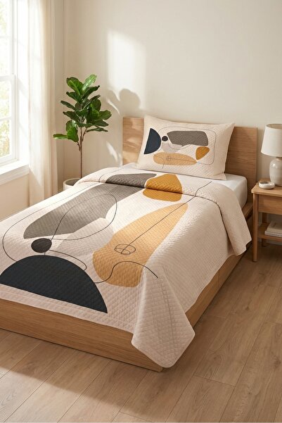 Evmila Geometric Abstract Pattern Children's Pique Set-Minimal Artistic Nordi...