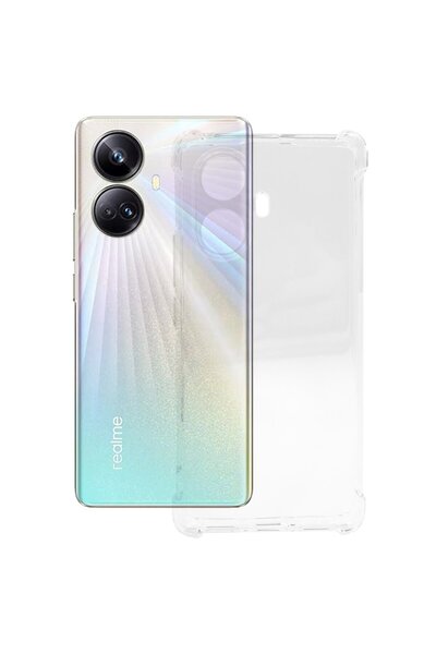 SILKASE Αντικραδασμική θήκη για Realme 10 Pro Plus με προστασία κάμερας, διαφ...