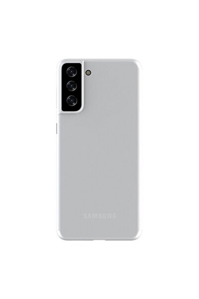 SILKASE Husa 0.3mm pentru Samsung S21 Plus, subtire, culoare alb/transparent,...