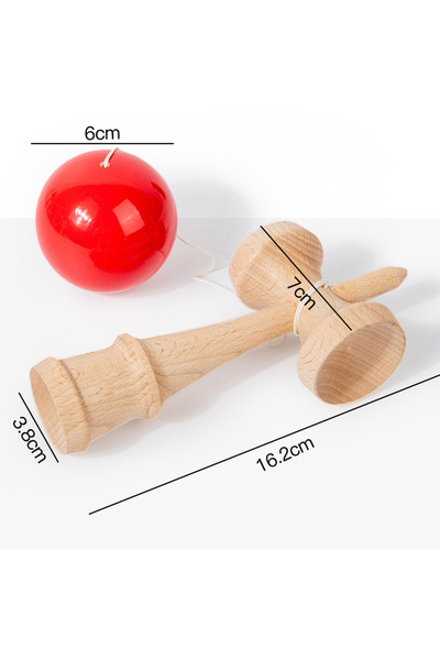 IQ Toys Kendama din lemn, 18 cm, Jucărie interactivă pentru copii și adulți