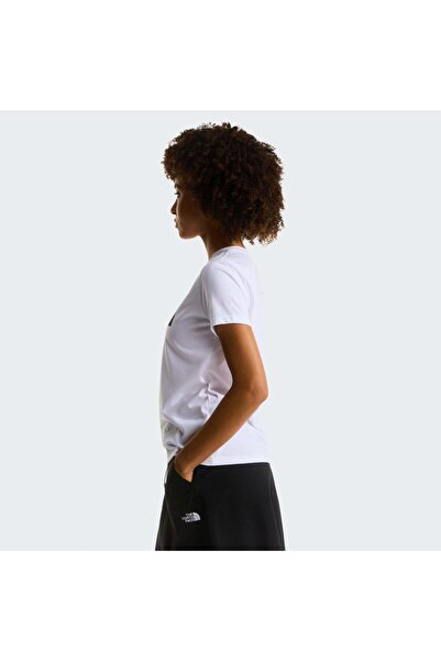 THE NORTH FACE W EVOLUTION HALF DOME SLIM SHORT SLEEVE Kadın Tişört NF0A8FX6FN41 Beyaz-XXL