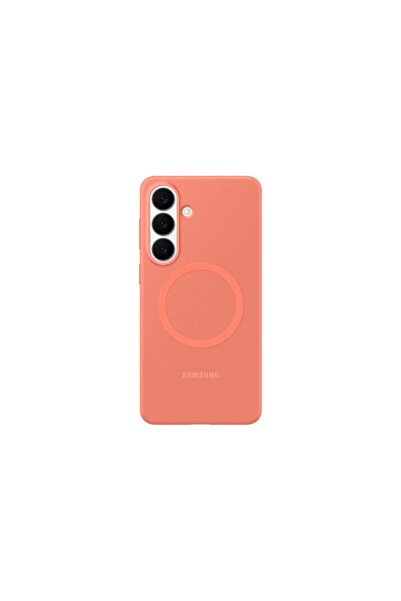 Samsung Husă Silicone Magnet Cover pentru Galaxy S26+ Roșu Coral