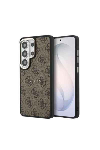 Guess Μαγνητική Δερμάτινη Θήκη 4G με Χρυσό Πλαίσιο για Samsung Galaxy S26 Ult...