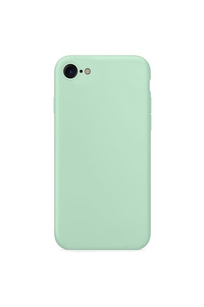 SILKASE Θήκη για iPhone SE 2, Προστασία κάμερας, χρώμα Πράσινο, μαλακή σιλικό...