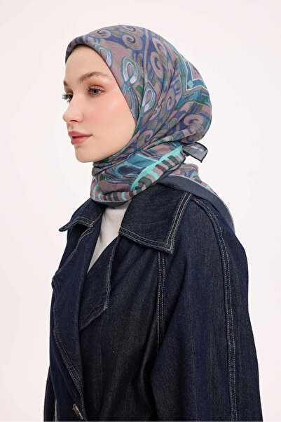 Silk Home Φουλάρι από βισκόζη βελόρα με αρχαία μοτίβα Four Seasons 6420-13