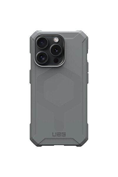 UAG Essential Armor MagSafe pentru Apple iPhone 15 Pro Max, Argintiu