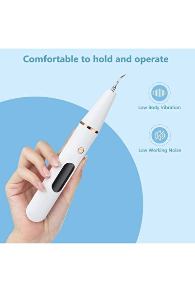 St Morritz Ultrasonik Diş Temizleme Cihazı, 6 Alet, 3 Mod, LED Ekran, Şarjlı