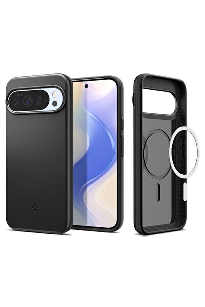 Spigen Тънък прилепнал MagSafe калъф за Google Pixel 10 Pro XL, черен