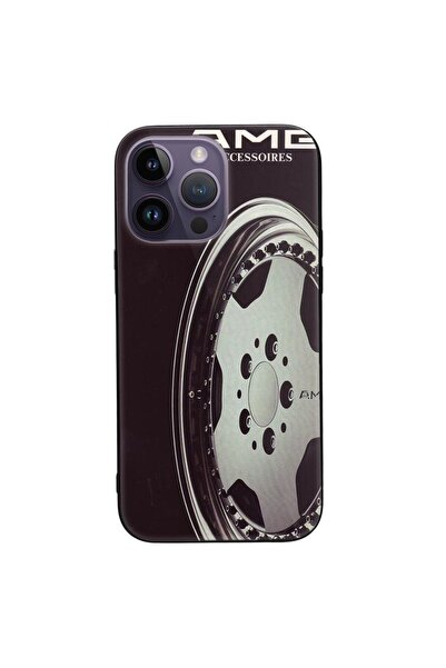 SILKASE Θήκη για Apple iPhone 14 Pro, από καουτσούκ/αλουμίνιο, μαύρο χρώμα, σ...