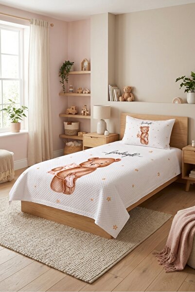 Evmila Cute Young Pique Set with Teddy Bear and Stars - Sleeping Tale Nordic ...
