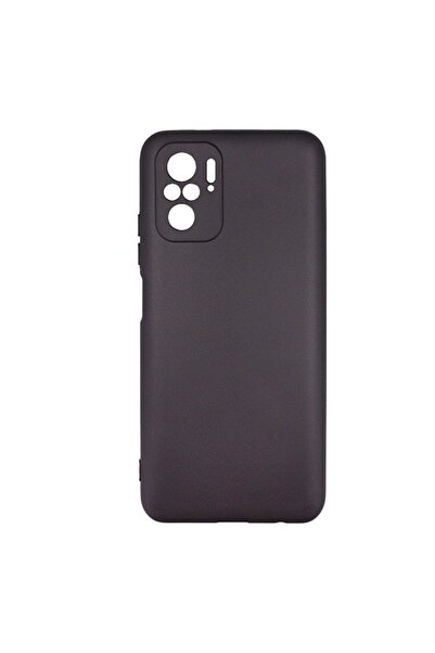 SILKASE Θήκη για Xiaomi Redmi Note 10, μαύρου χρώματος, σιλικόνης