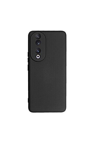 SILKASE Θήκη για Honor 90, μαλακή σιλικόνη, μαύρο χρώμα