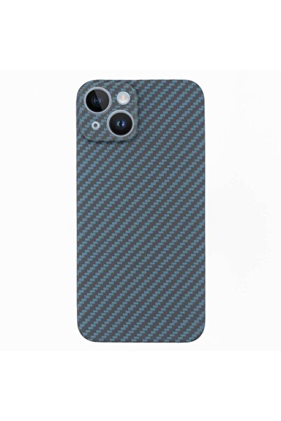 SILKASE Husa fibra carbon pentru Apple iPhone 14, aramid kevlar,protectie cam...