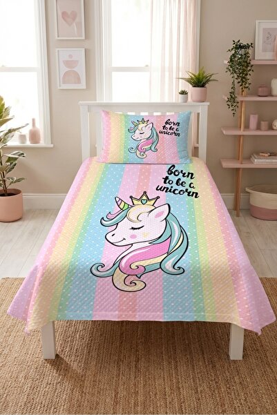 Evmila Gökkuşağı Unicorn Puantiyeli Genç Pike Takımı-Masal Prenses Modern Pas...