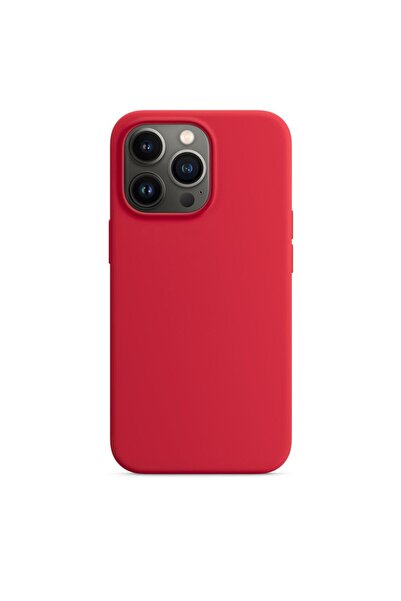 SILKASE Husa pentru Apple iPhone 13 Pro Max, magcase, soft silicon, culoare rosu