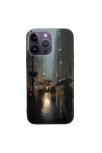 SILKASE Husa pentru Apple iPhone 14 Pro, cauciuc/aluminiu, culoare negru, des...