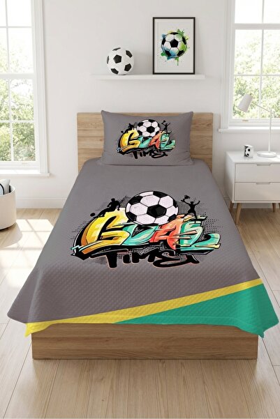 Evmila Μονόκλινο σετ πικέ με θέμα το γκράφιτι με μπάλα ποδοσφαίρου - Μοντέρνο...