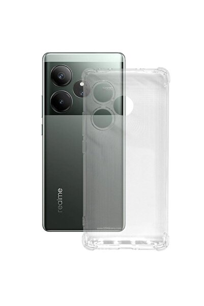 SILKASE Αντικραδασμική θήκη για Realme GT6, προστασία κάμερας, διαφανής σιλικόνη