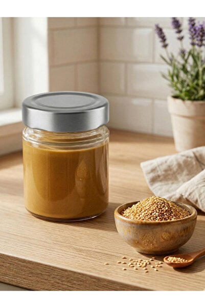 Milea 6 Adet Gümüş Metal Derin Kapaklı Şeffaf Cam Bebek Mama Kabı Mumluk Reçel Kavanozu 156 ml