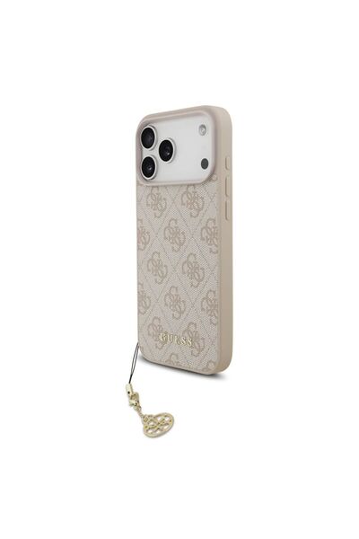 Guess Θήκη 4G Charm MagSafe για iPhone 17 Pro Max Ροζ Tone on Tone