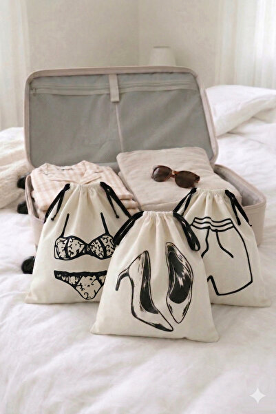 Paris Home Οργανωτής βαλιτσών Σετ 3 τεμαχίων - Γυναικεία παπούτσια / Εσώρουχα...