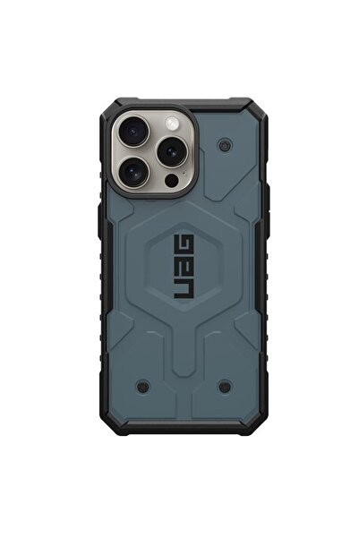 UAG Husa Pathfinder MagSafe pentru Apple iPhone 15 Pro Max, cloud blue