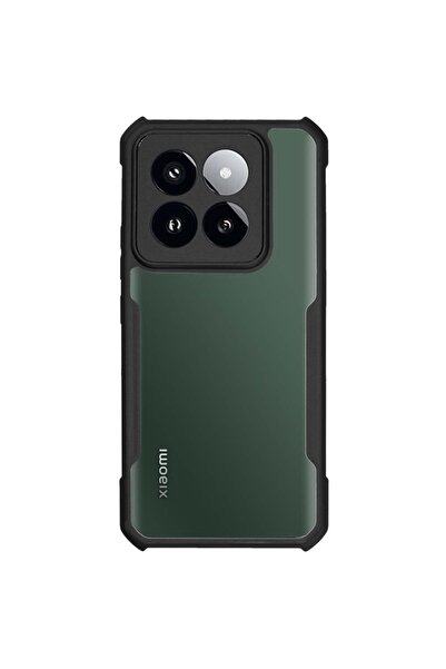 SILKASE Husa pentru Xiaomi 14 Pro, AntiGravity, AntiShock, negru/transparent