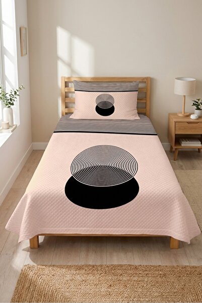 Evmila Geometric Striped Circle Patterned Children's Pique Set-Minimal Theme ...