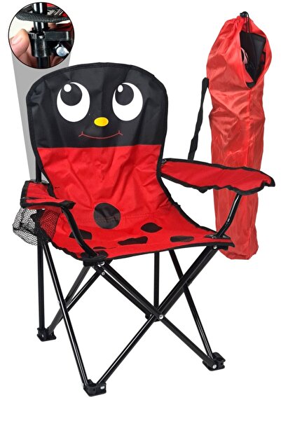 Şeker Portakalım Katlanır Çocuk Kamp Sandalyesi Portatif Çantalı Kilitli Güve...