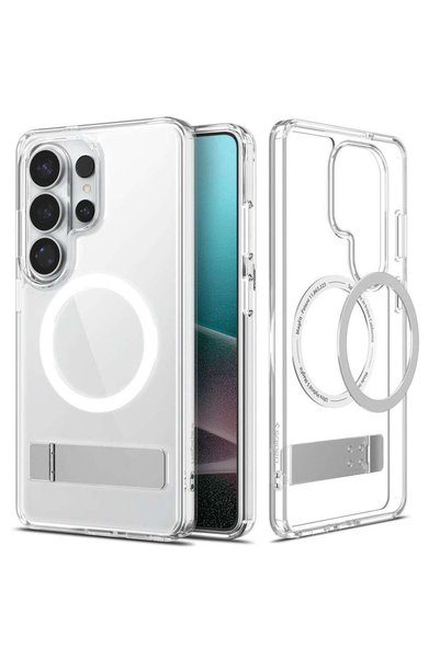 Spigen Υπερ-υβριδική Θήκη MagSafe S για Samsung Galaxy S26 Ultra, Διαφανής Λευκή