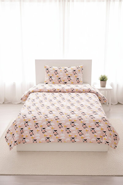 Evmila Cute Fox Cloudy Baby Pique Set - Fairy Tale Themed Nordic Powder Yello...