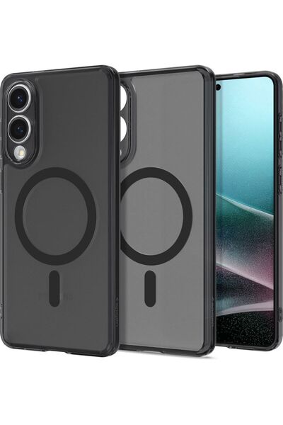 Spigen Husa Ultra Hybrid MagSafe pentru Samsung Galaxy S25 Edge, negru frost